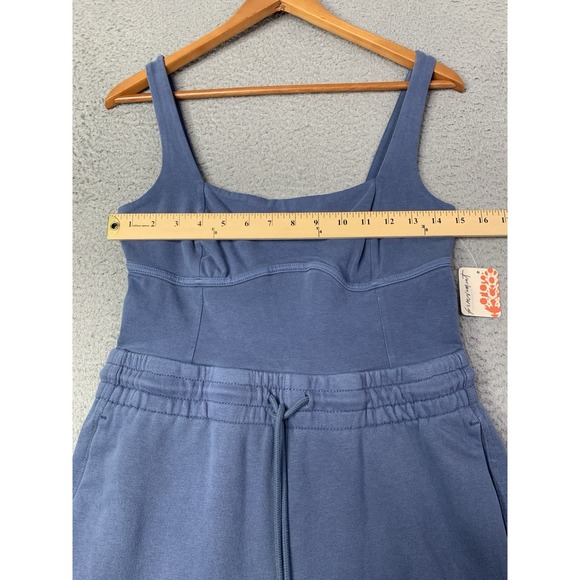 New Free People Movement Jumpsuit Womens Small Inbound One Piece Misty Blue NWT - Picture 4 of 11